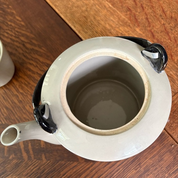 Vintage Siamese Cat Teapot with 3 Matching Cups - Picture 4 of 5